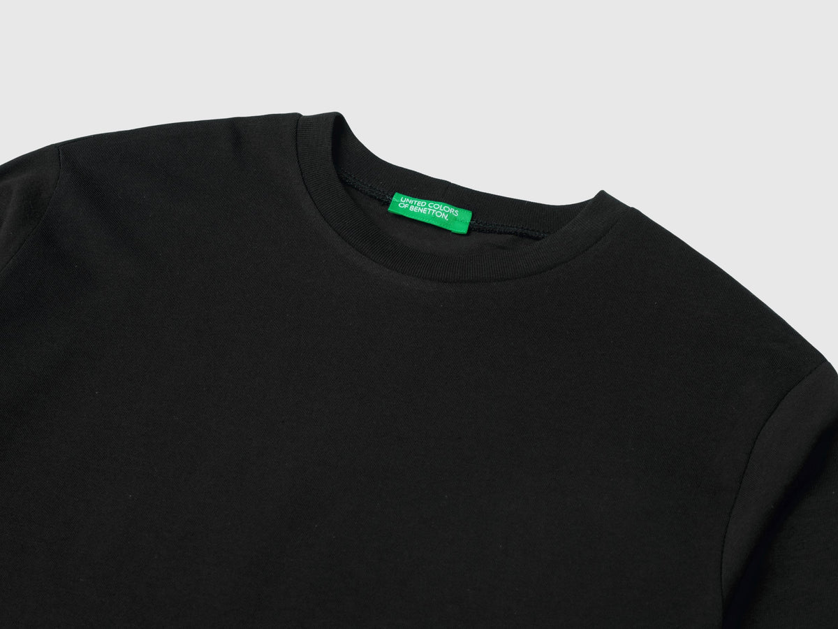 T-shirt girocollo in cotone bio