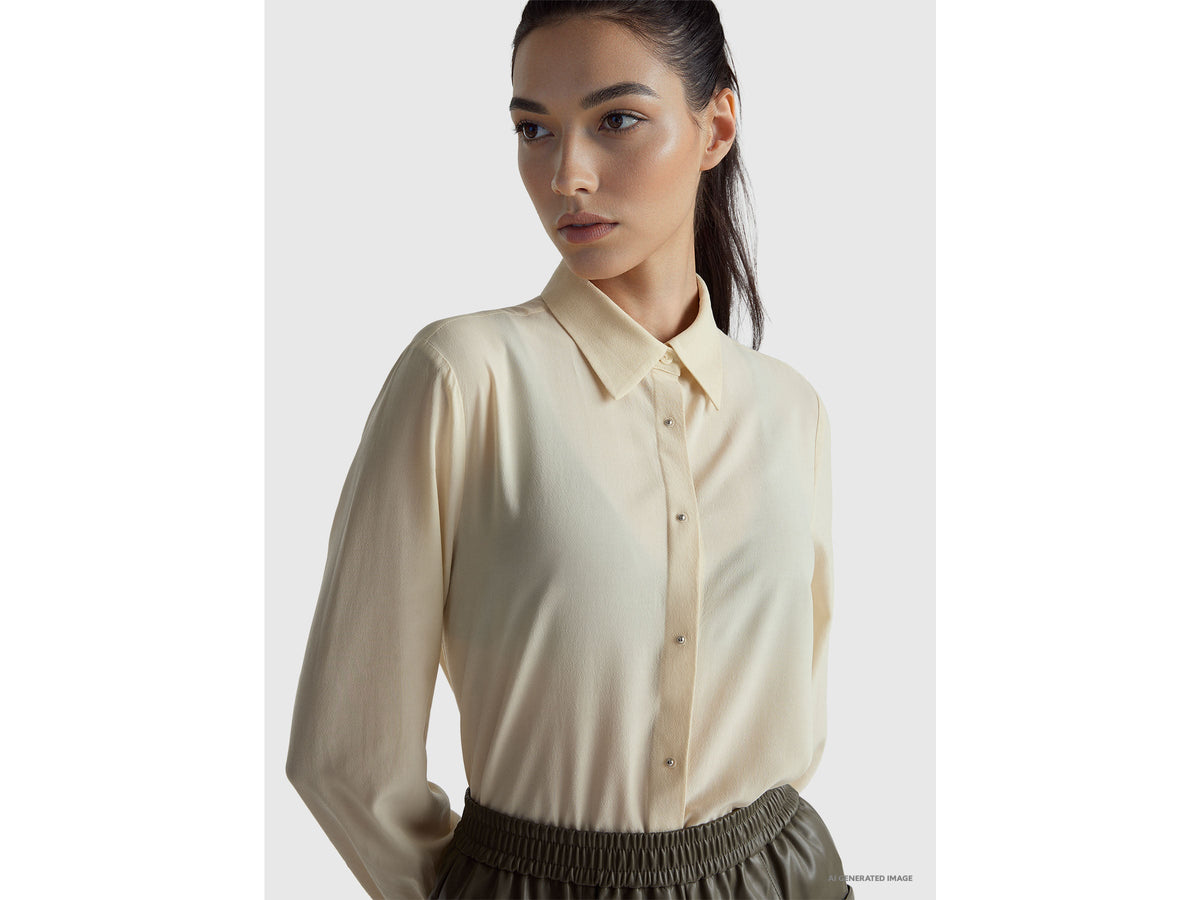 Camicia in crêpe