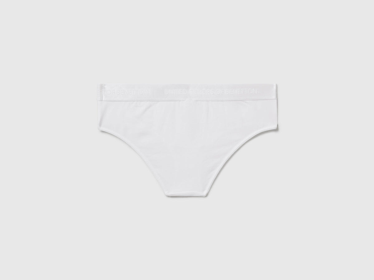 Slip fianco alto in cotone stretch