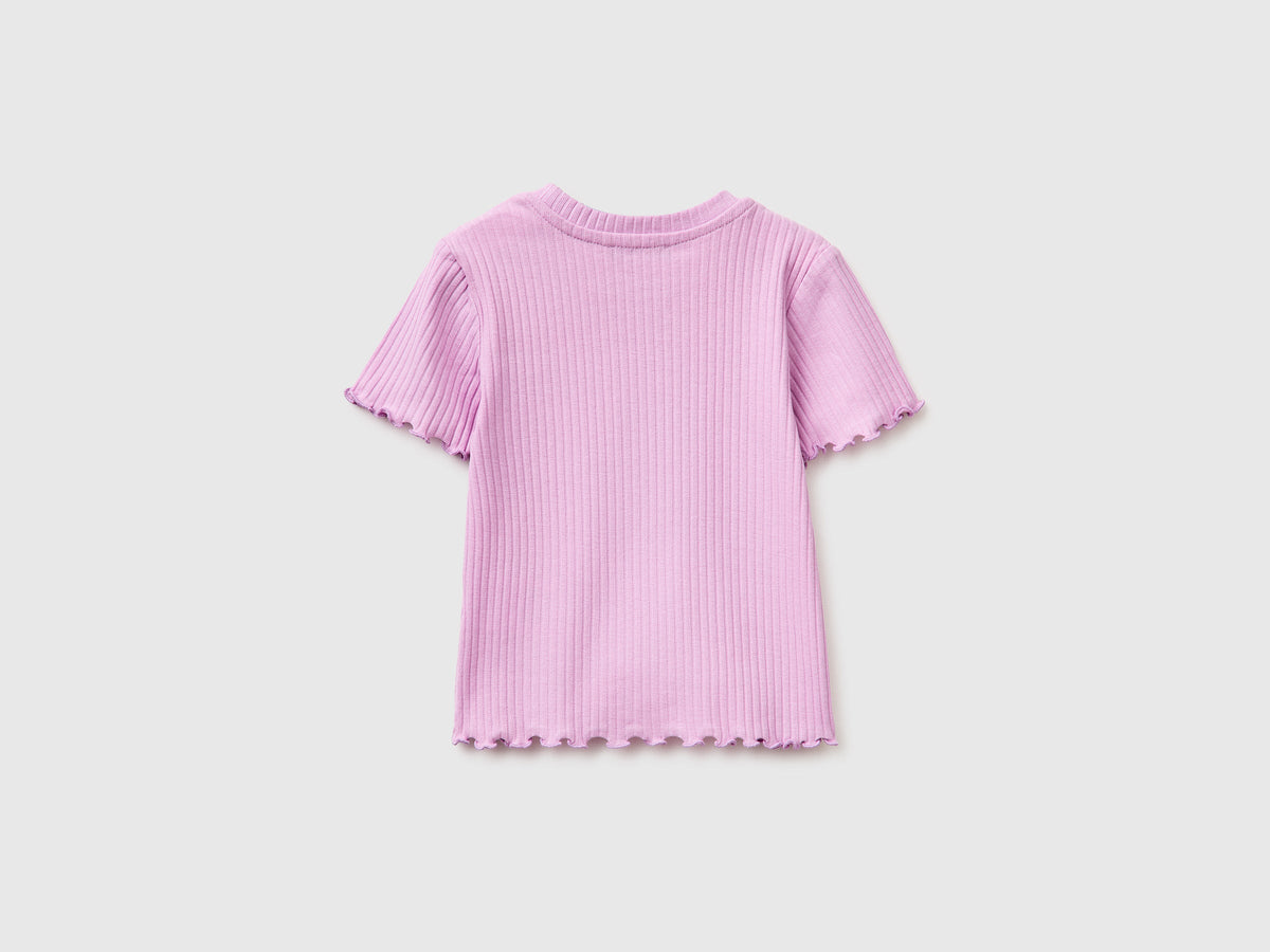 T-shirt a costine stretch
