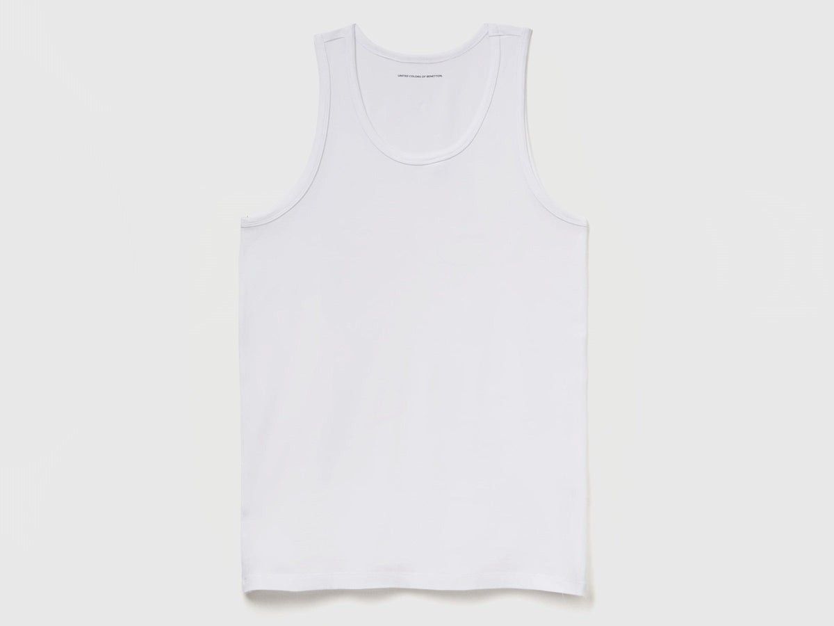 Canotta in cotone stretch