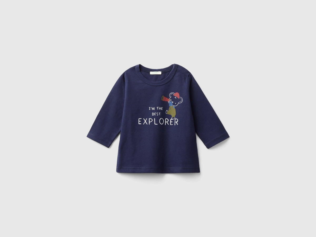 Maglietta con stampa in cotone bio