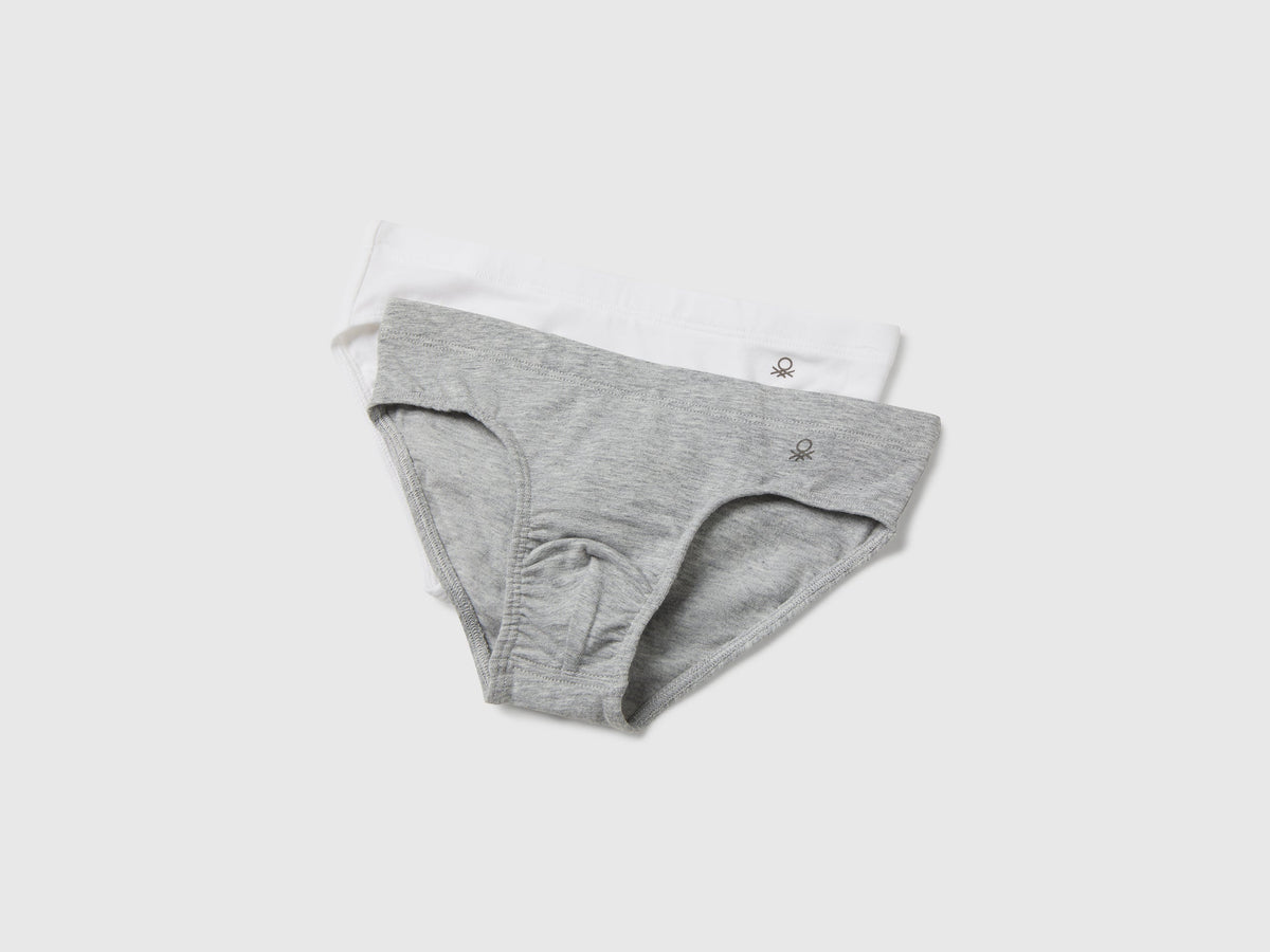 Due slip in cotone elasticizzato