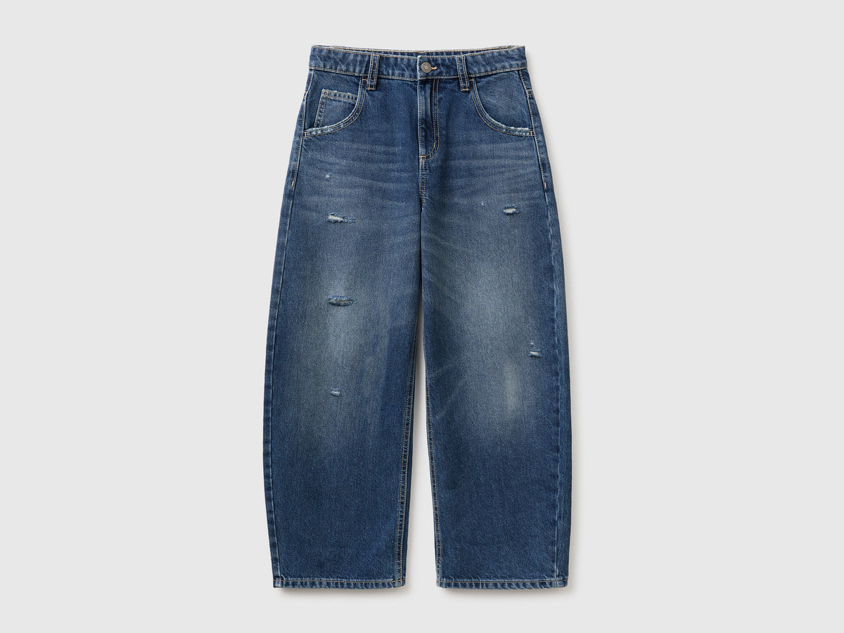 Jeans trattati balloon fit