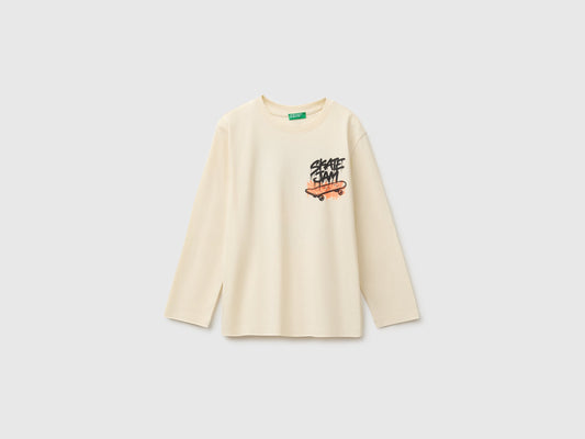 T-shirt con stampa 100% cotone bio