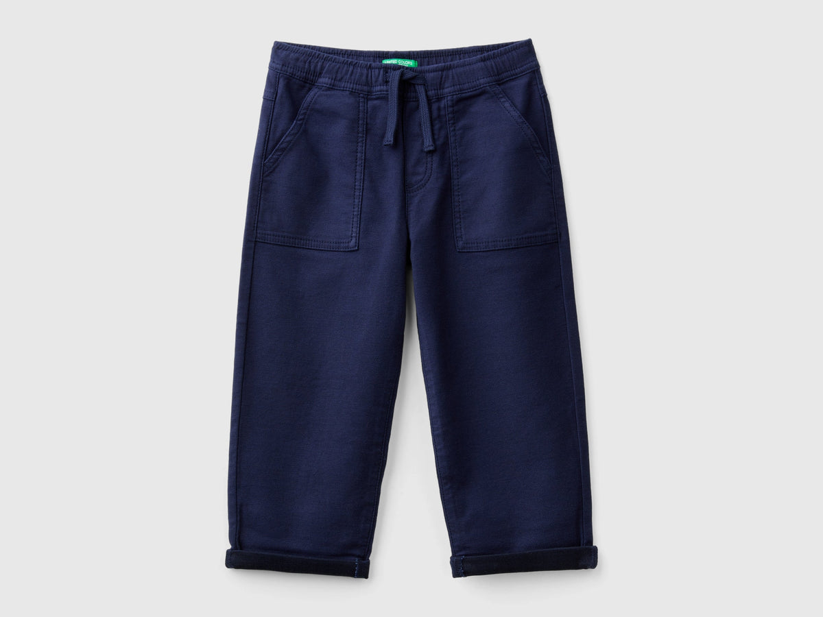 Joggers in misto cotone con coulisse