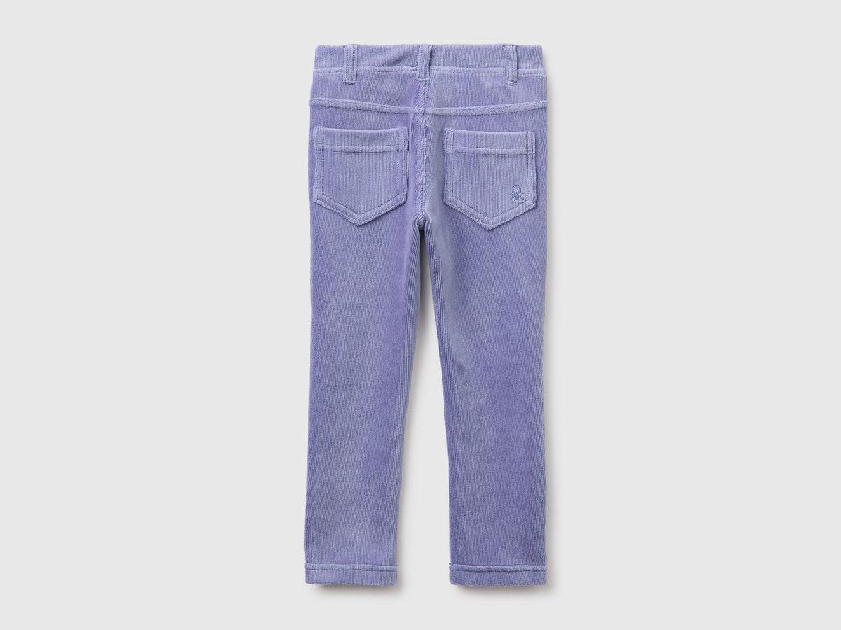 Pantaloni in ciniglia a costine