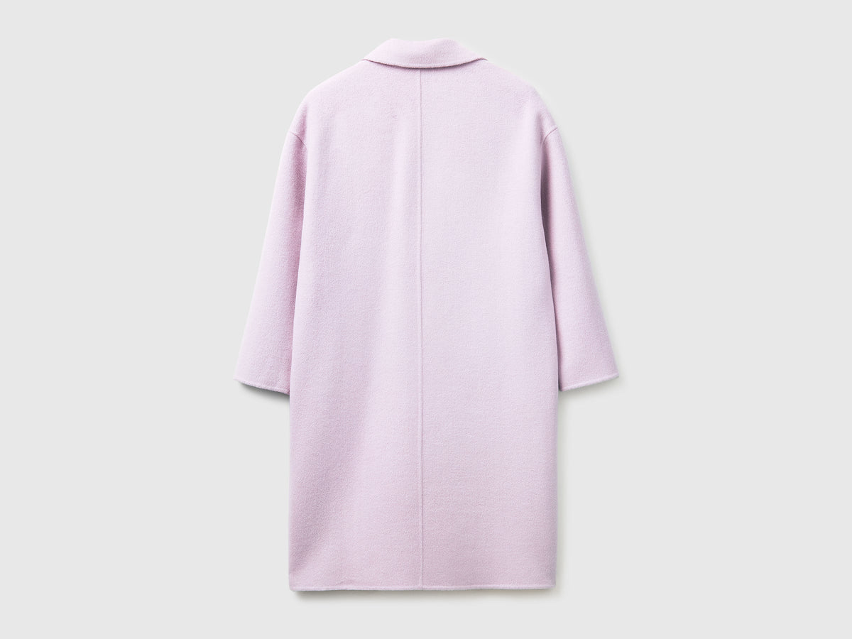 Cappotto lungo in misto lana