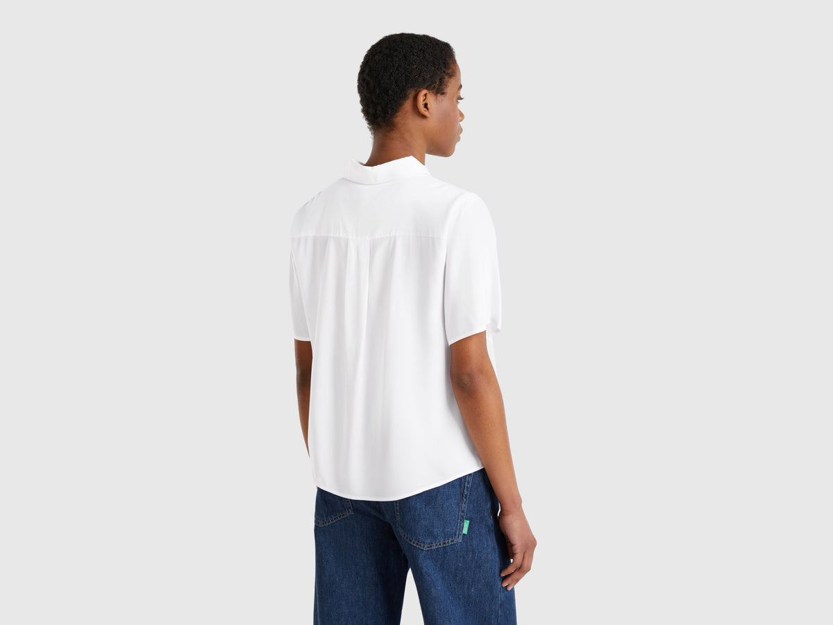 Camicia manica 3/4 in viscosa