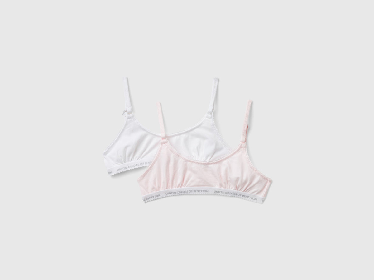 Due brassiere in cotone elasticizzato