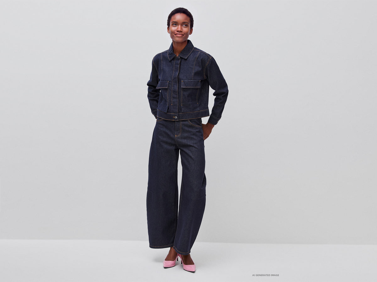 Giacca di jeans con tasconi