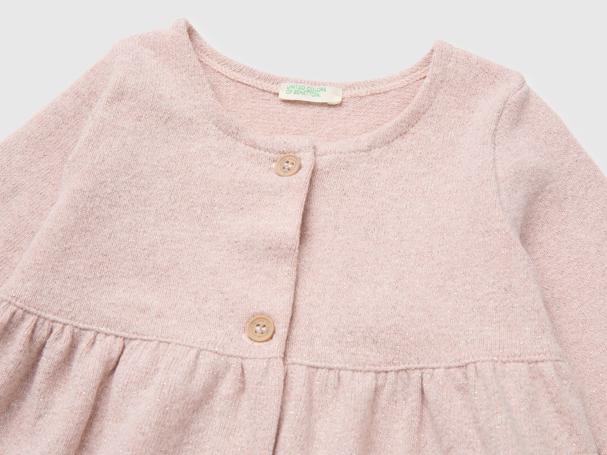 Felpa aperta con lurex