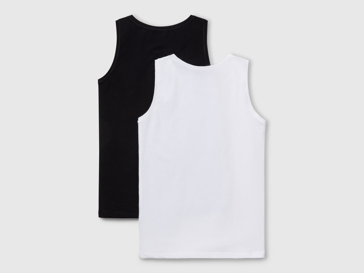 Due canotte in cotone super stretch