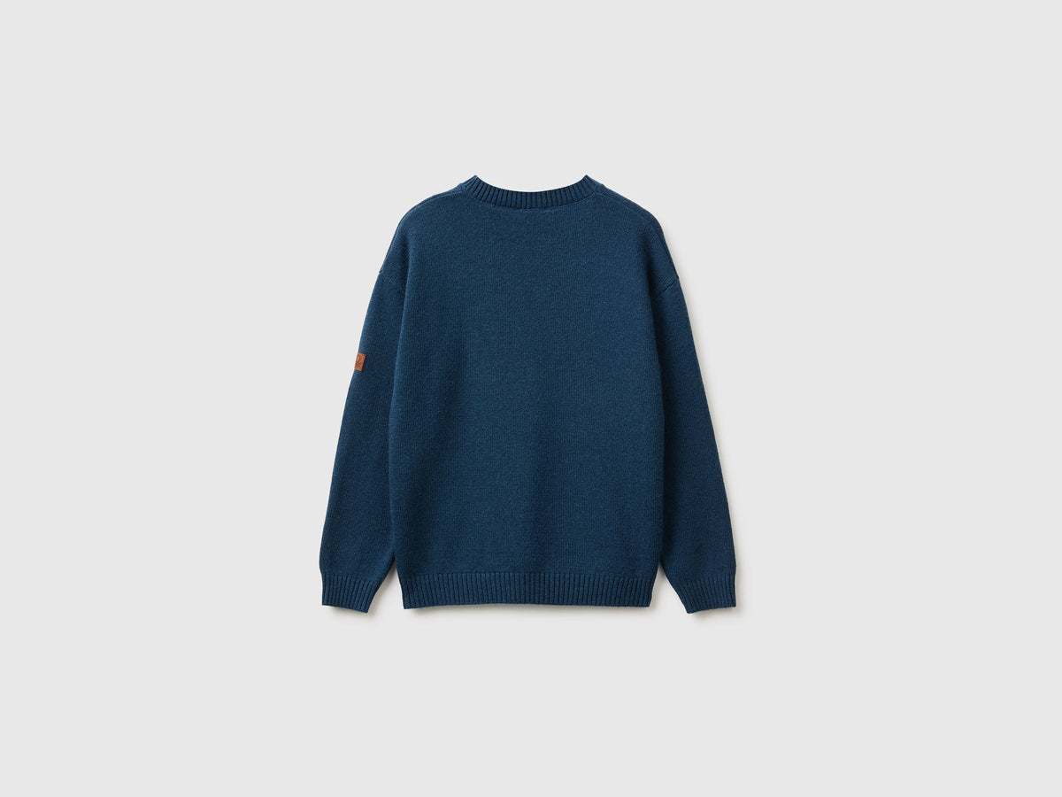 Maglia in misto lana e viscosa