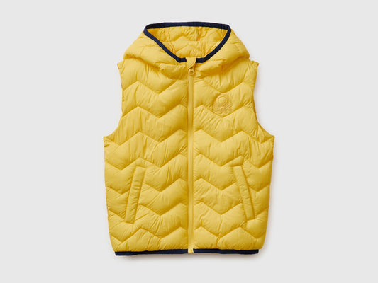 Gilet imbottito con cappuccio