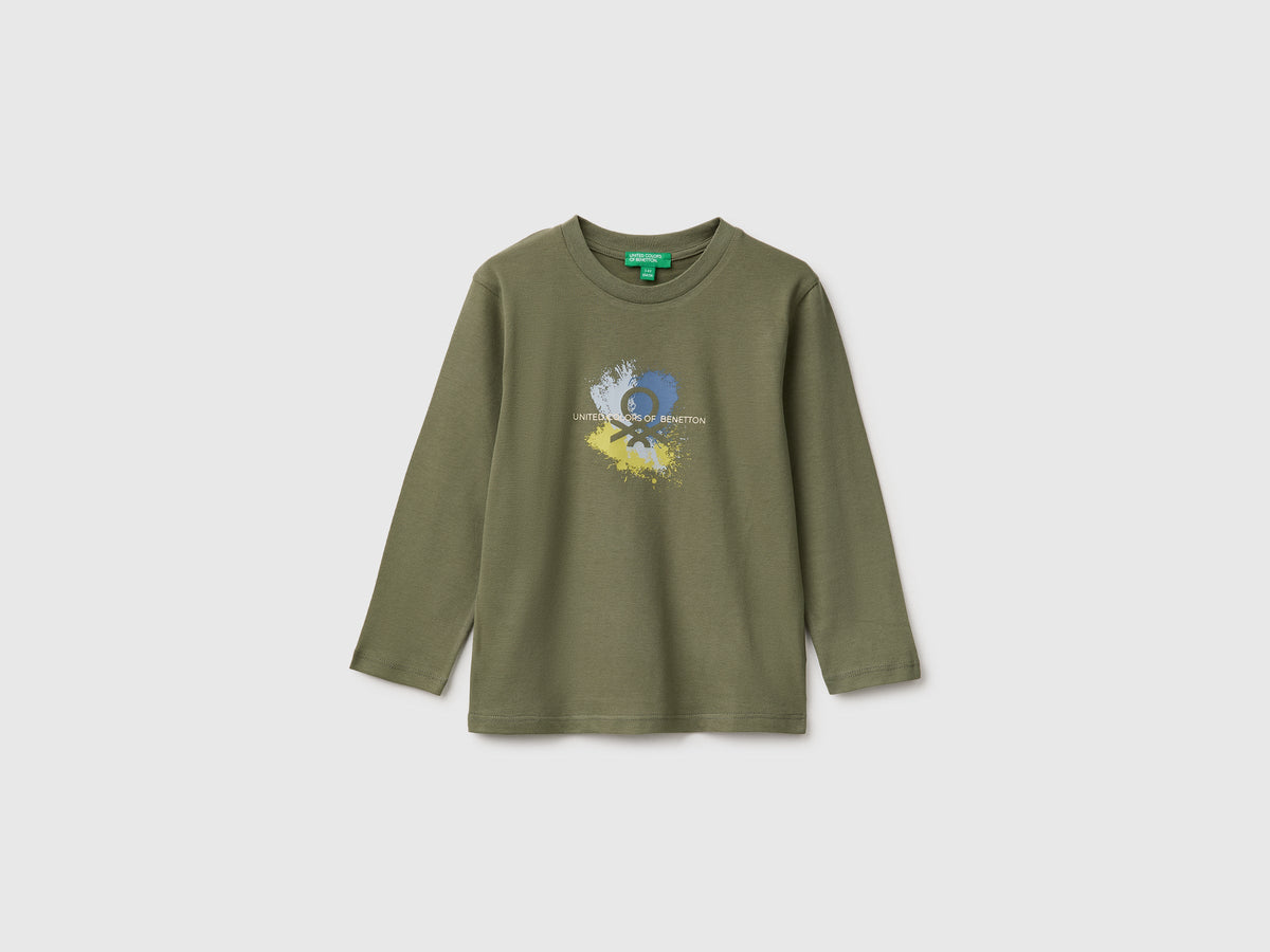 T-shirt manica lunga con stampa