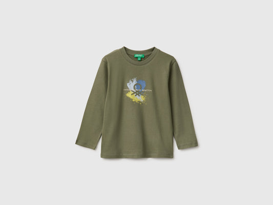 T-shirt manica lunga con stampa