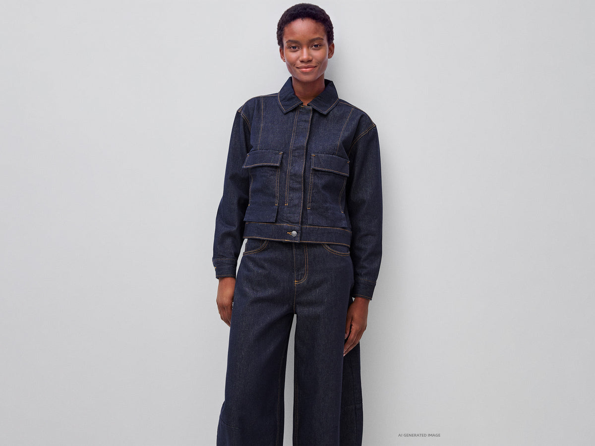 Giacca di jeans con tasconi