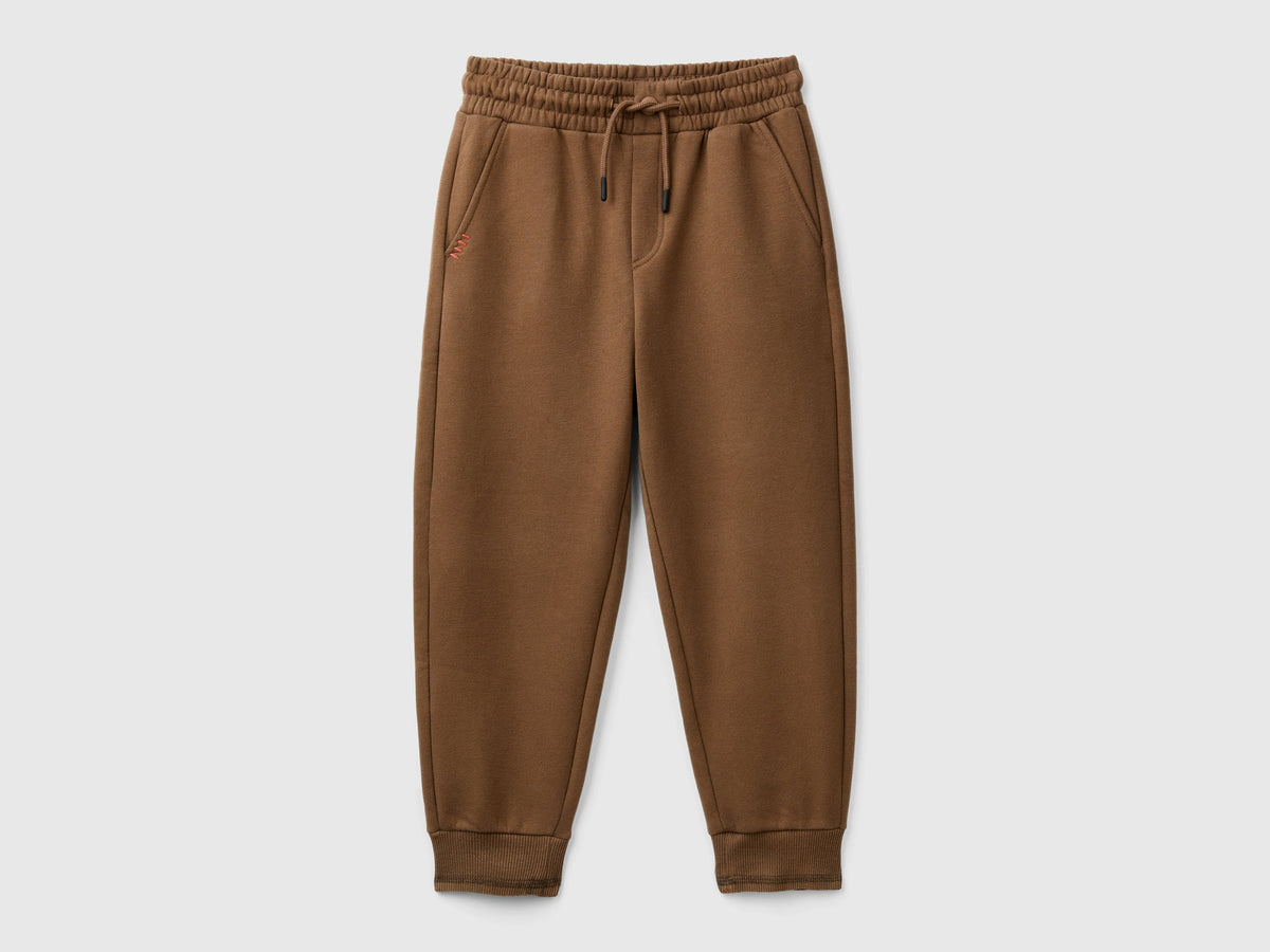 Pantaloni in calda felpa con stampa