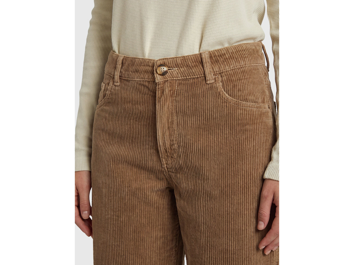 Pantaloni barrel fit in velluto a costine lavaggio vintage