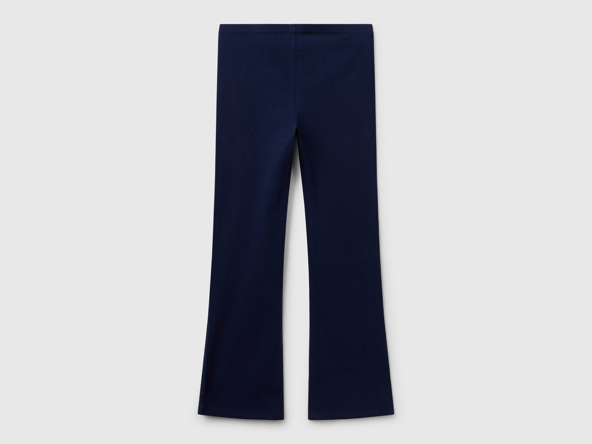Leggings a zampa in cotone stretch