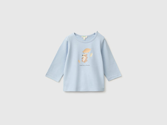 T-shirt con stampa in cotone bio