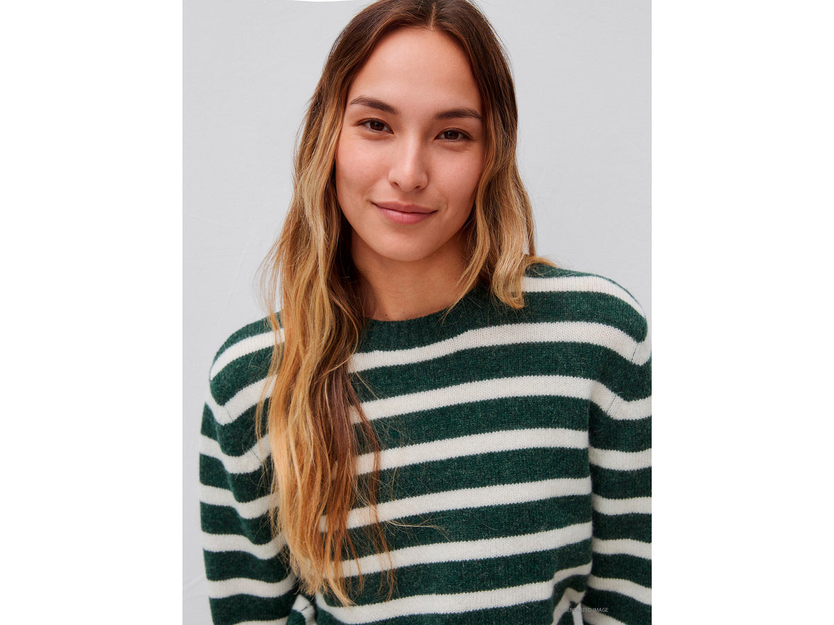 Maglia a righe 100% lana Shetland