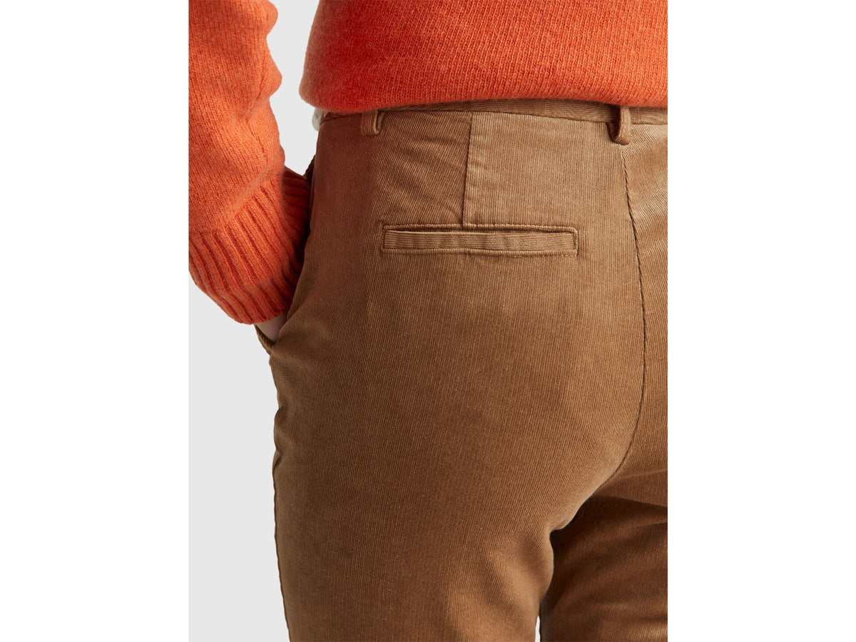 Chino in velluto elasticizzato