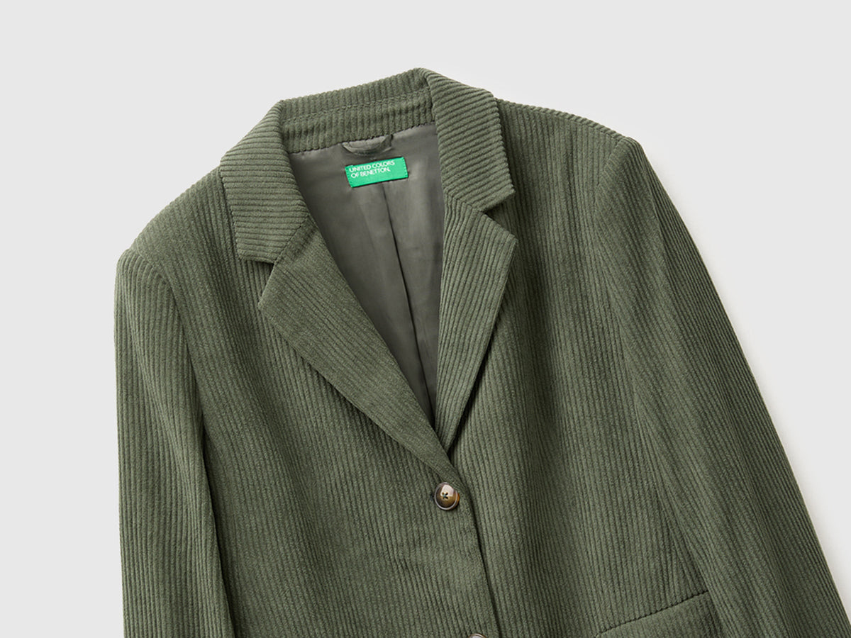 Blazer in velluto a costine