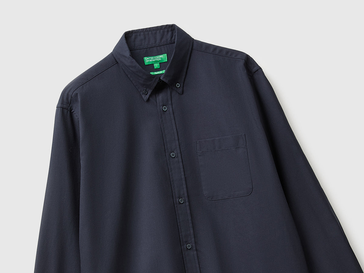 Camicia button down in flanella 100% cotone bio