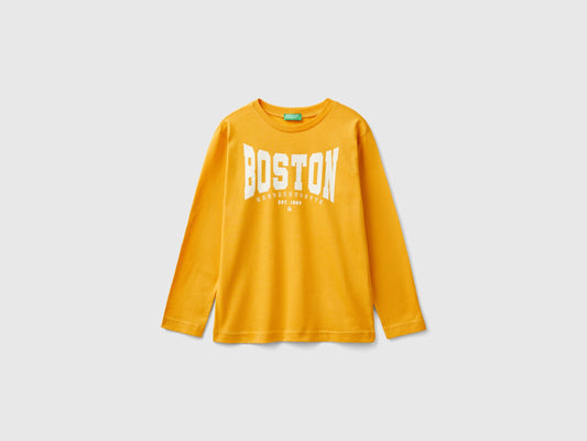 T-shirt manica lunga stile college
