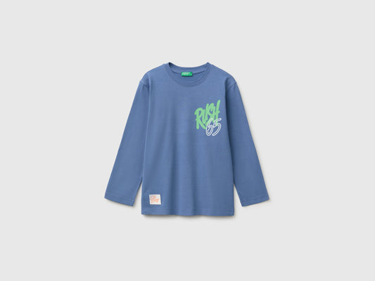 T-shirt con stampa 100% cotone bio