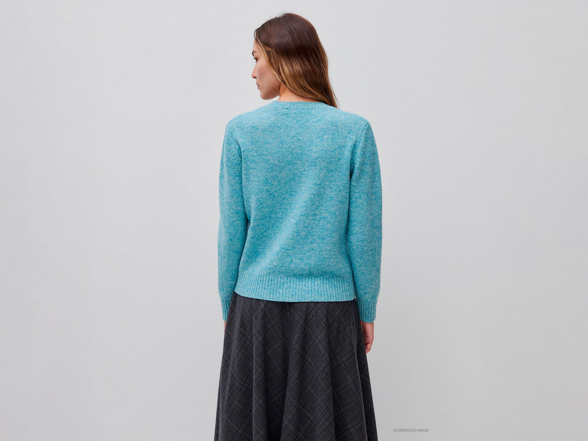 Cardigan 100% lana Shetland