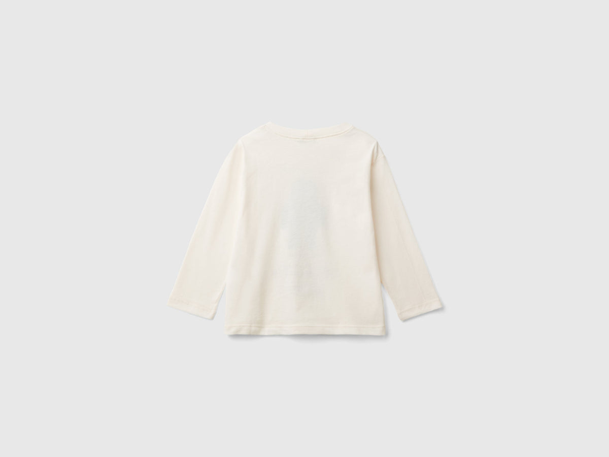 T-shirt con stampa in caldo cotone bio