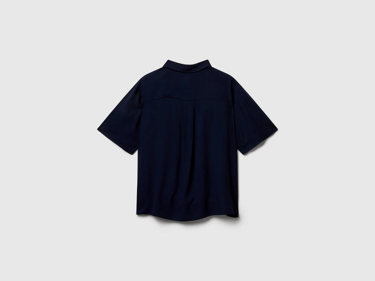 Camicia manica 3/4 in viscosa
