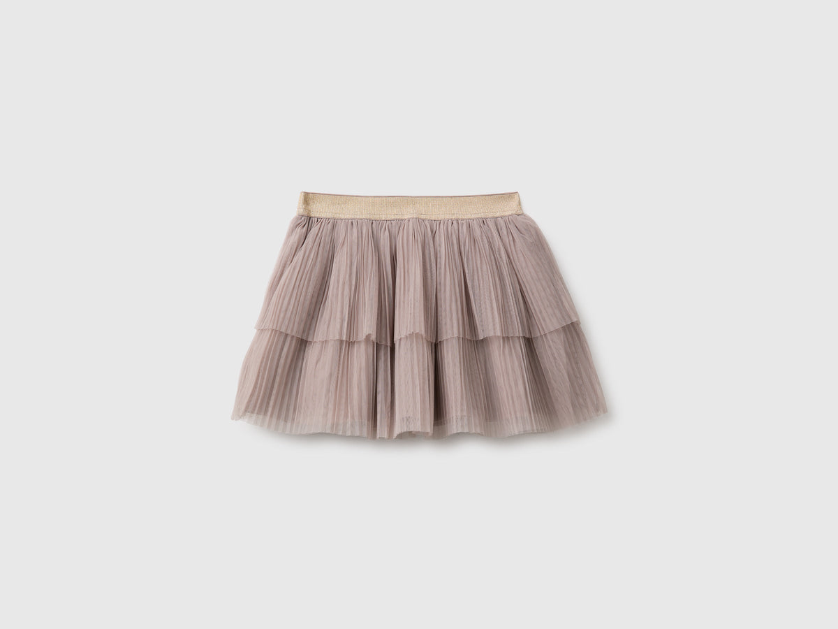 Gonna in tulle plissé