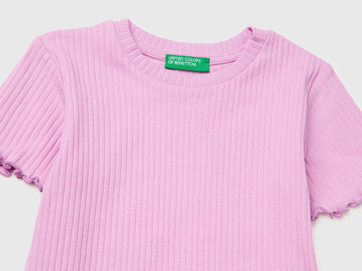 T-shirt a costine stretch