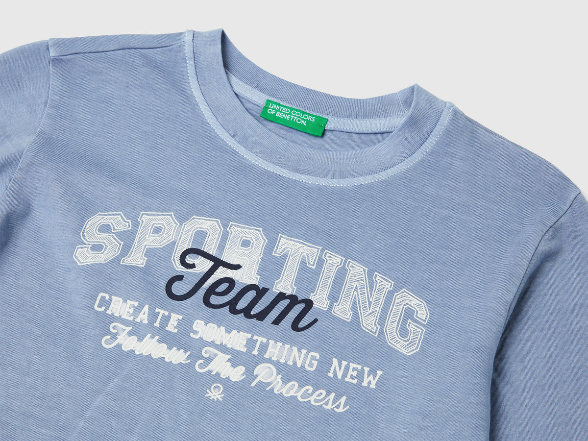 T-shirt manica lunga con stampa