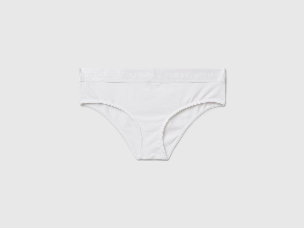 Slip fianco alto in cotone stretch