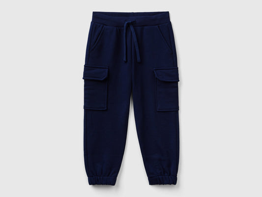 Pantaloni cargo in felpa