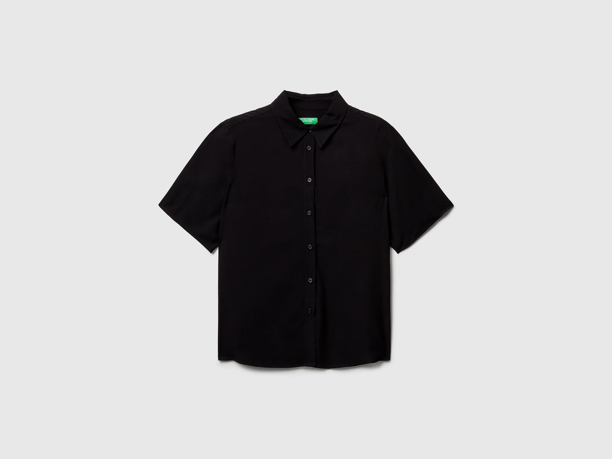 Camicia manica 3/4 in viscosa