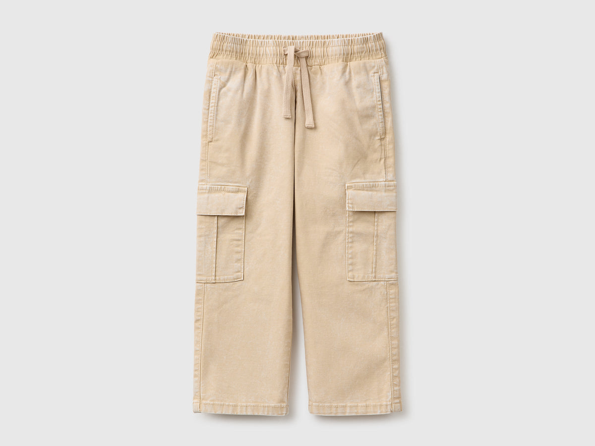 Pantaloni cargo con coulisse