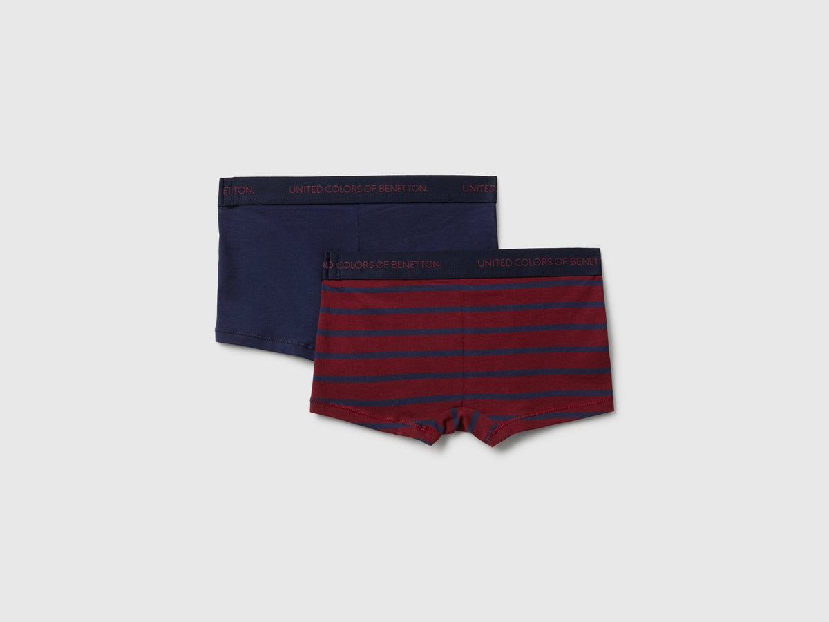 Due boxer in cotone stretch