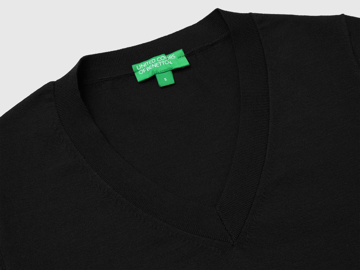 Maglia tricot a manica corta