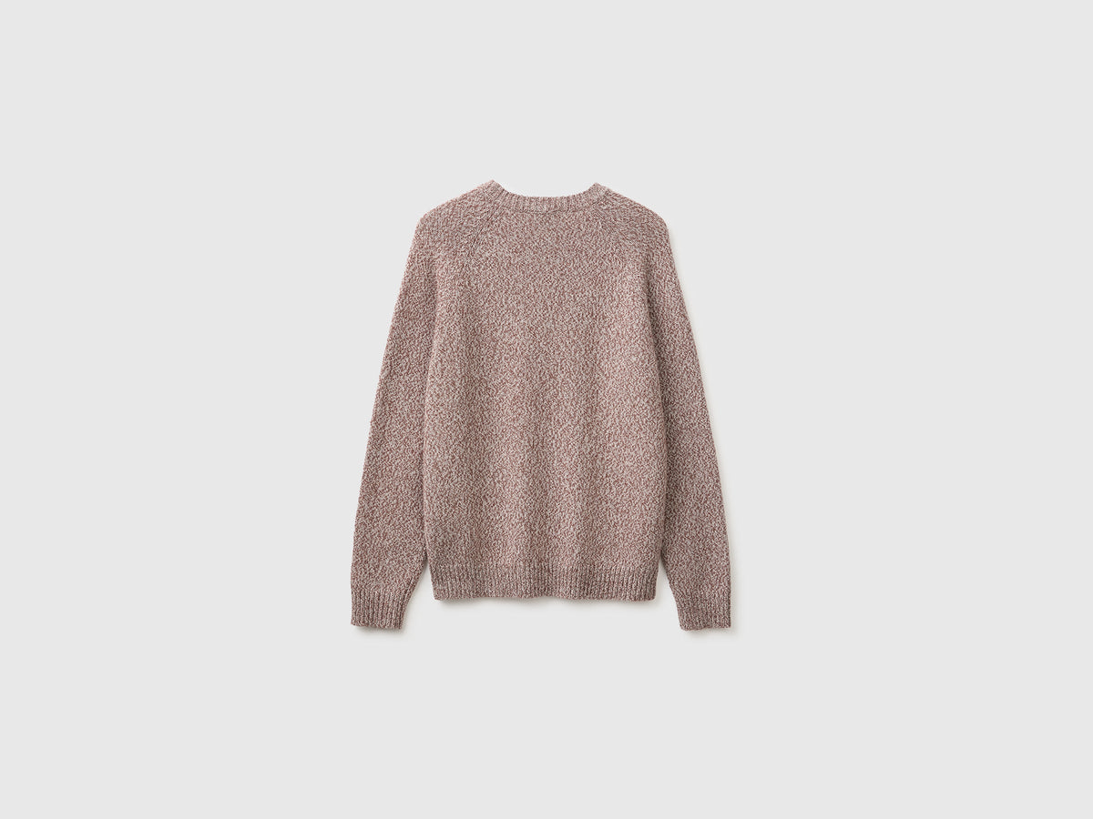 Maglia color block in misto lana