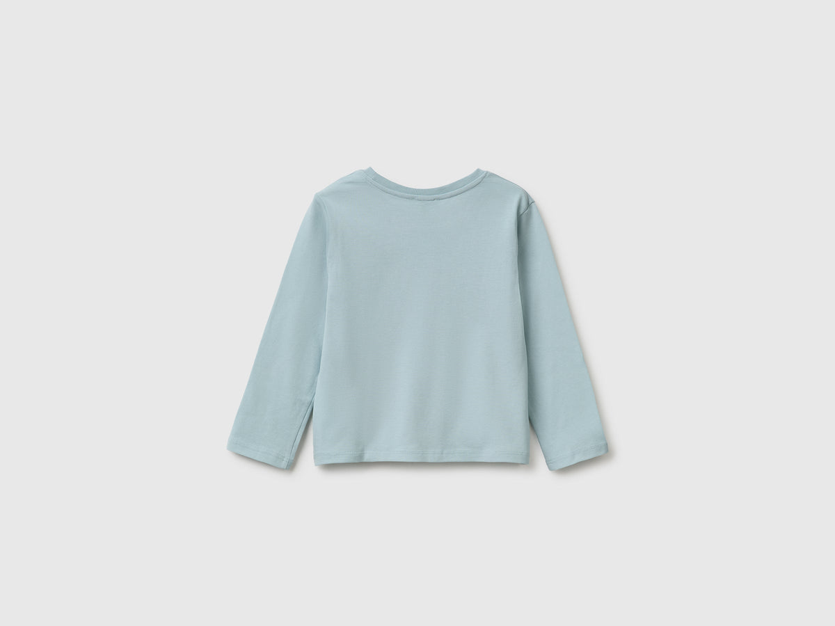 T-shirt con stampa effetto rigonfio