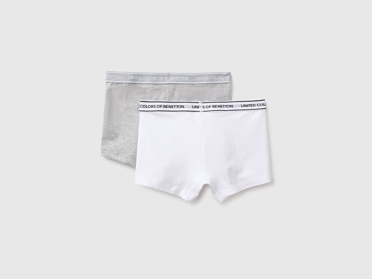 Set di due boxer con elastico logato