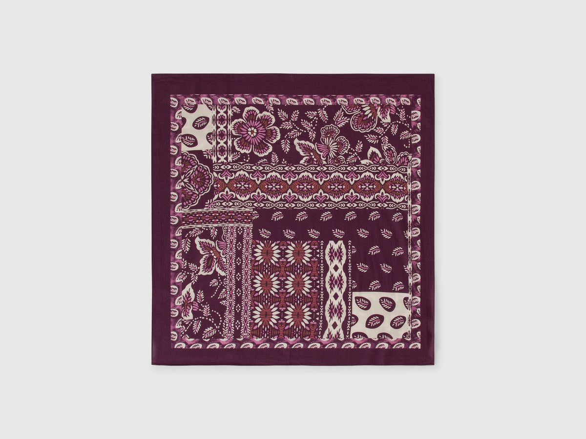 Foulard con stampa bandana