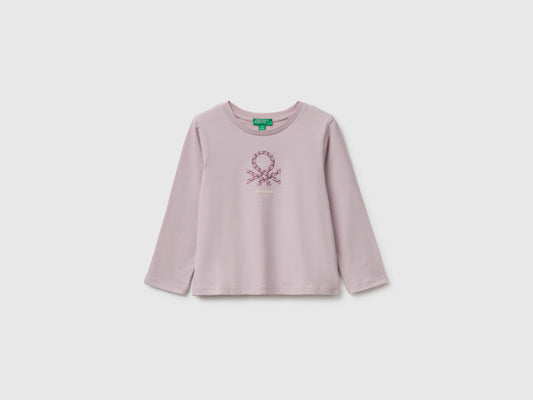 T-shirt con stampa effetto rigonfio