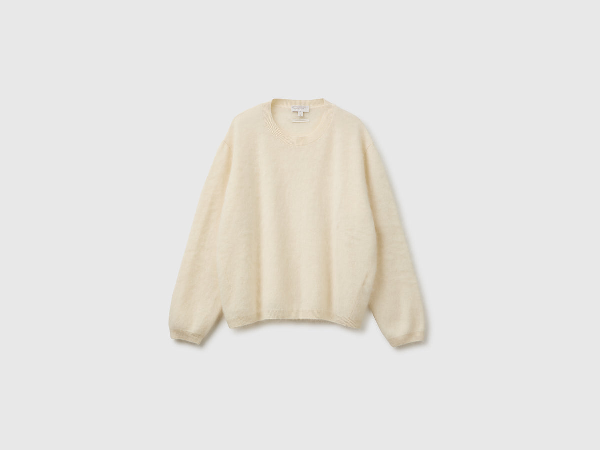 Maglia over in lana, cashmere e seta